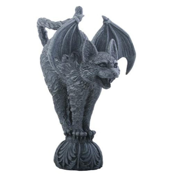 Bat Winged Cat Gargoyle Sculpture